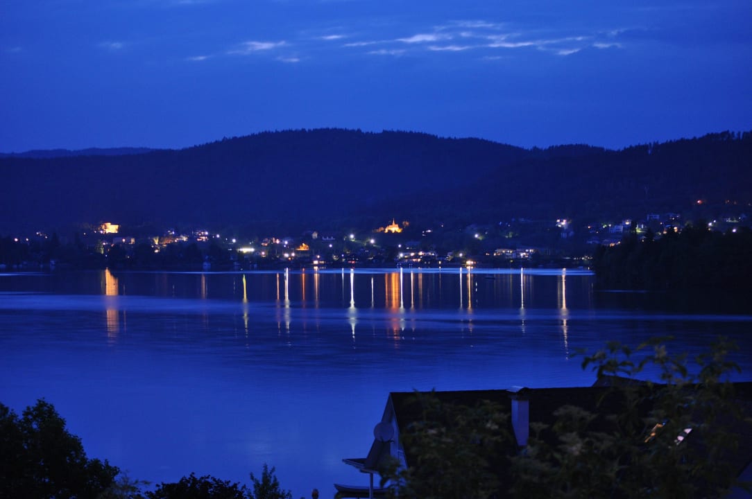 Wörthersee bei Nacht Pension Seevilla Annelies