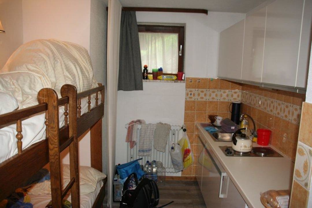 Küche und Schlafzimmer! Hotel Zugspitzblick