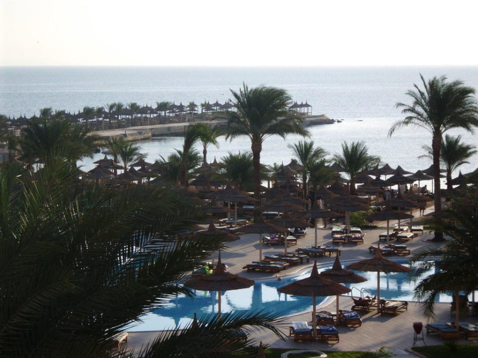 Ausblick vom Balkon Beach Albatros Resort