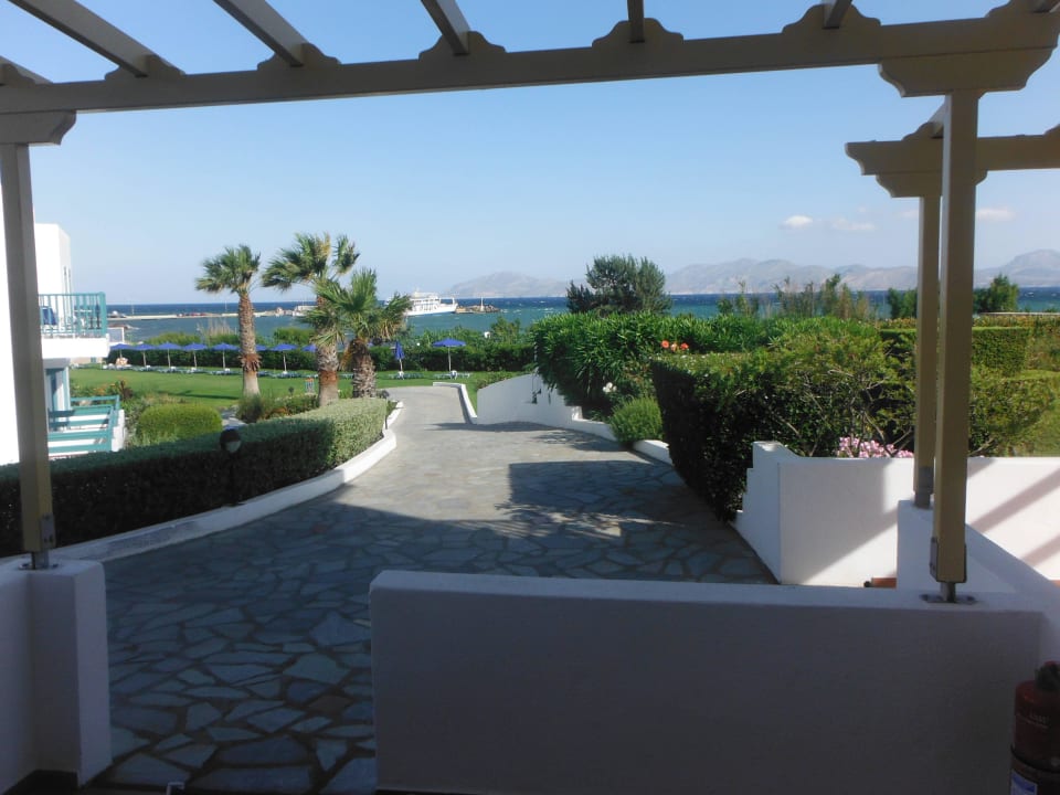 Ausblick von Terrasse Mastichari Bay Hotel