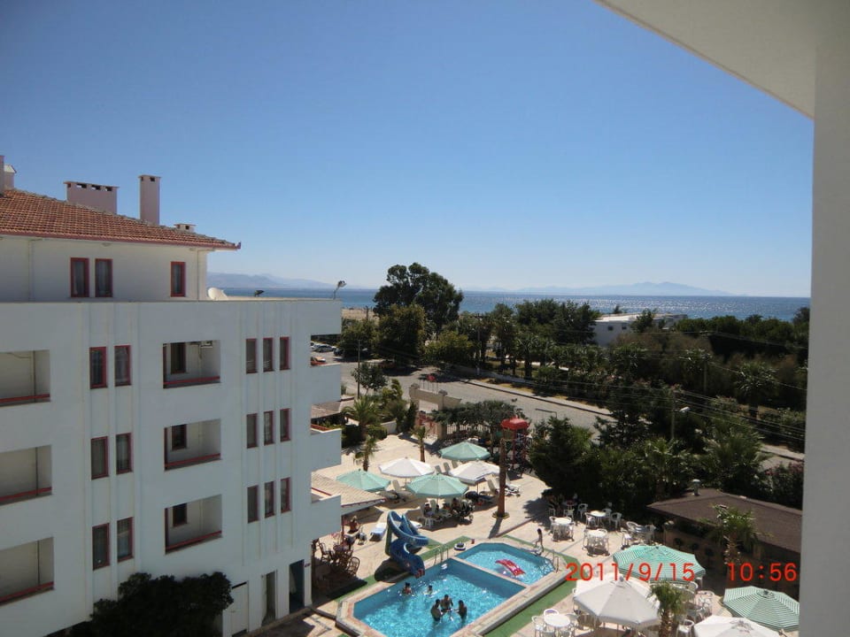Blick vom Balkon Hotel Billurcu