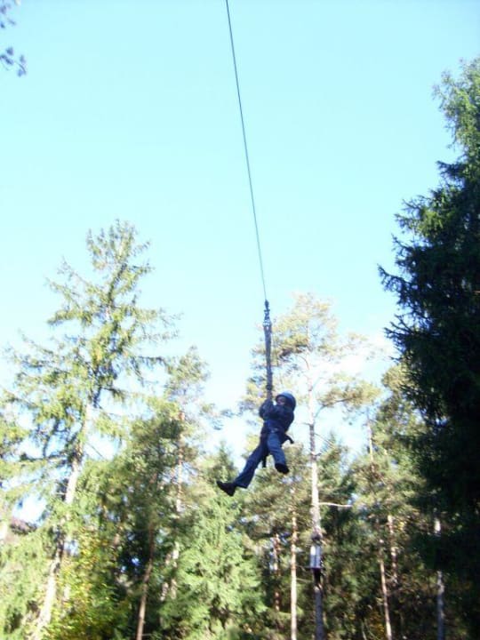 Ausflug Kinderhotel in den Hochseilgarten POST Family Resort