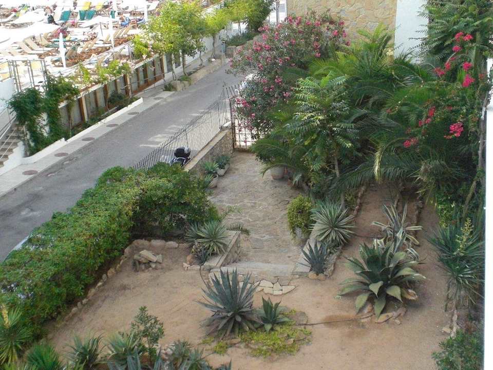 Blick vom Balkon Hotel Osiris