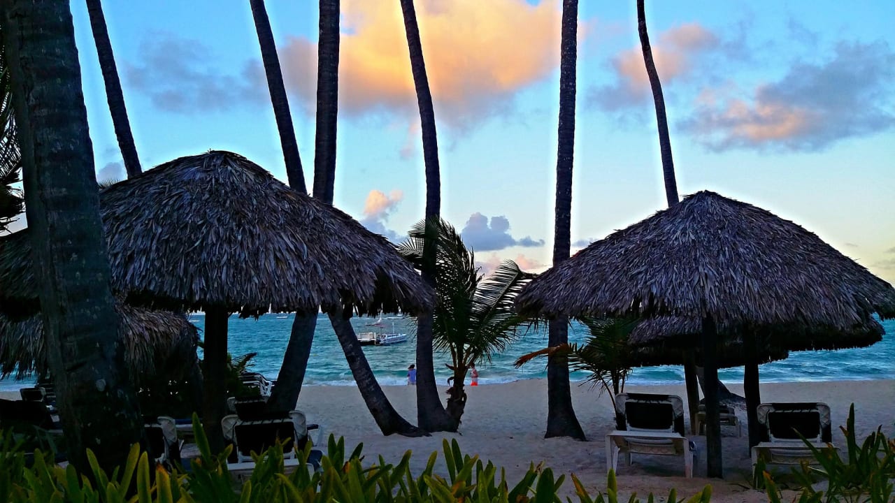 Strandblick Abenddämmerung Grand Palladium Select Bávaro Resort & Spa