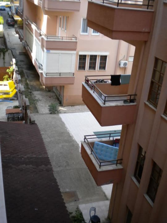 Blick vom Balkon Hotel Kleopatra Alis