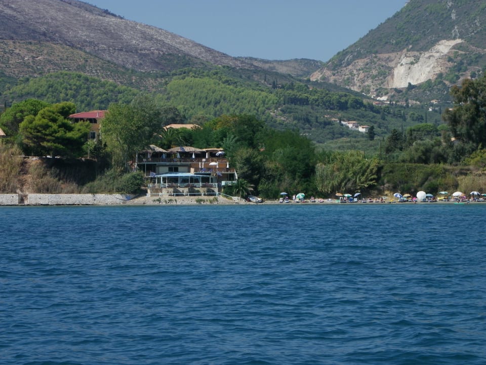 Porto koukla beach...view from the sea... Porto Koukla Beach
