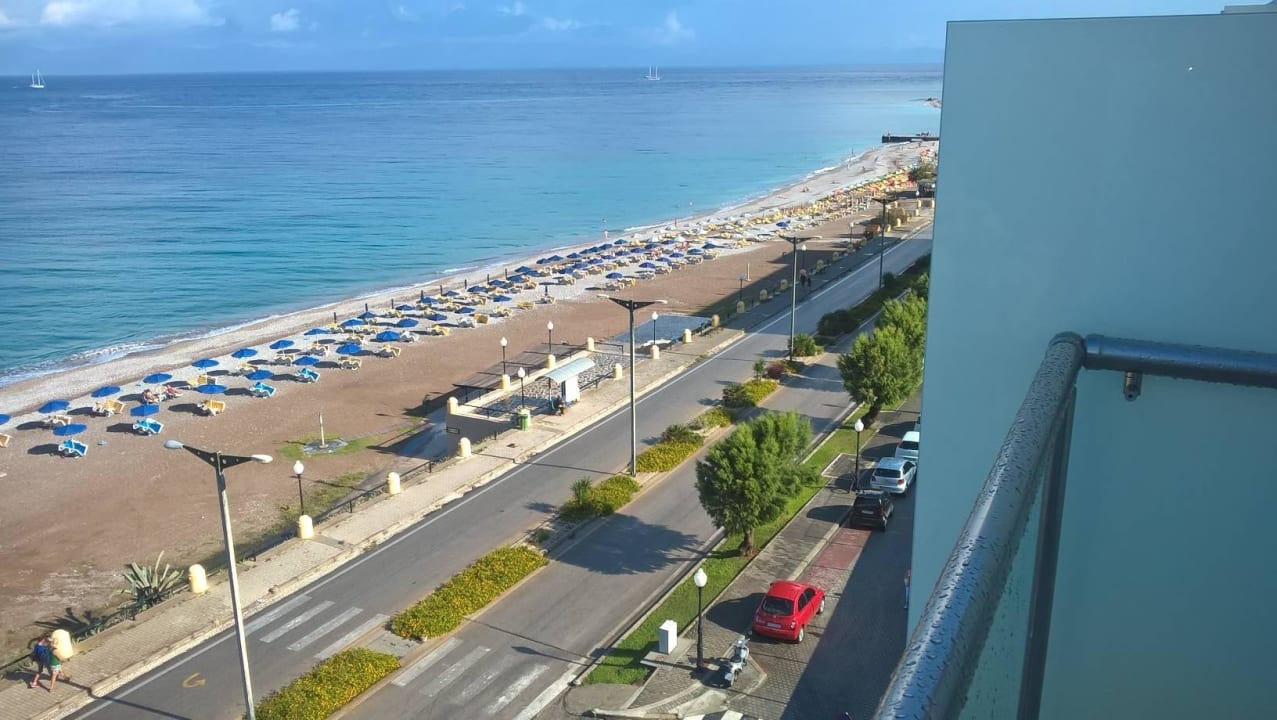 Blick vom Balkon  Rhodos Horizon Resort