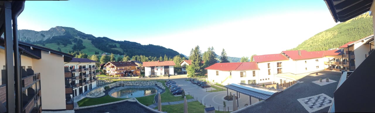 Blick vom Balkon Panoramahotel Oberjoch