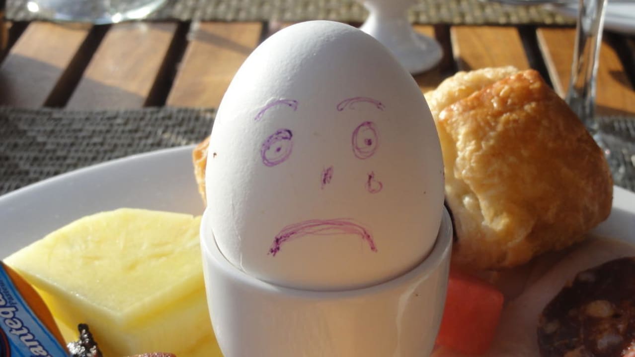 Das letzte Frühstücksei, Abreise! Catalonia Royal Bavaro - Adults only