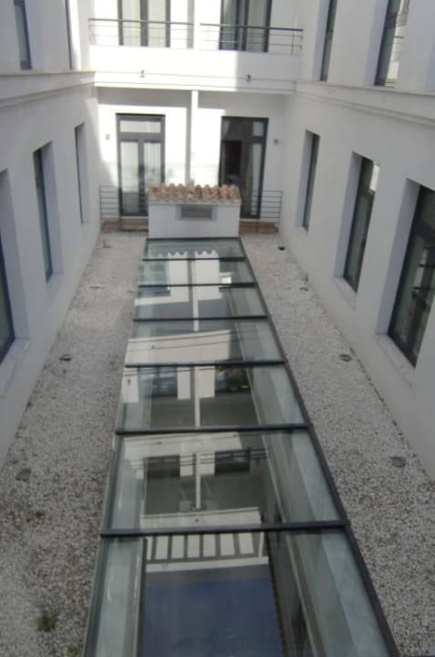 Blick vom Wohnzimmer auf den Frühstücksraum Hotel Vincci Selección Posada del Patio