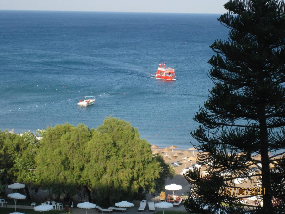 Blick vom Balkon  Hotel Calypso Beach