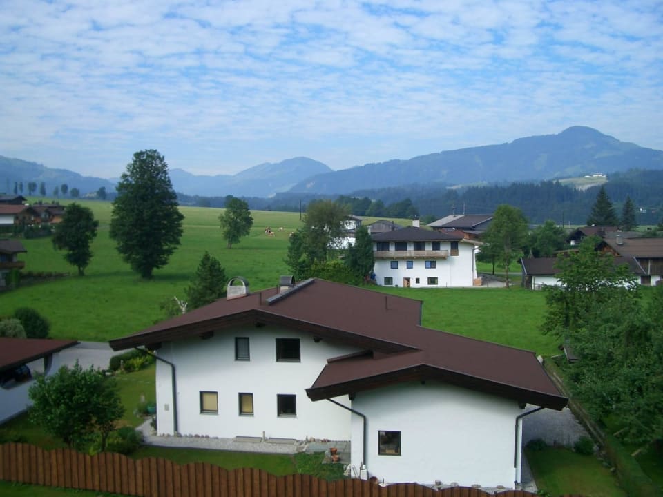 Blick vom Balkon Kaiserhotel Kitzbüheler Alpen