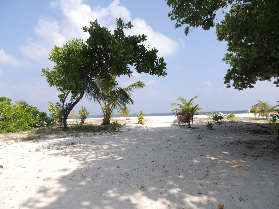 Ausblick aus unserer Villa Adaaran Select Meedhupparu Island Resort - Premium All Inclusive