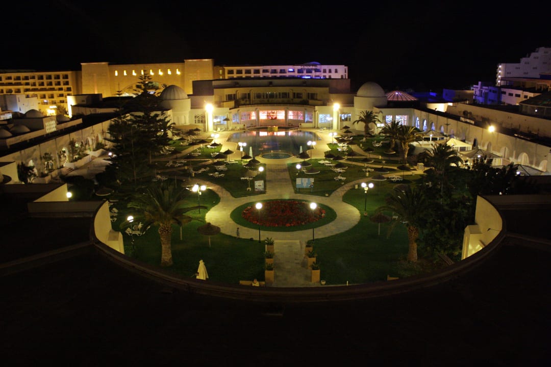 Sicht vom Balkon Hotel Tej Marhaba