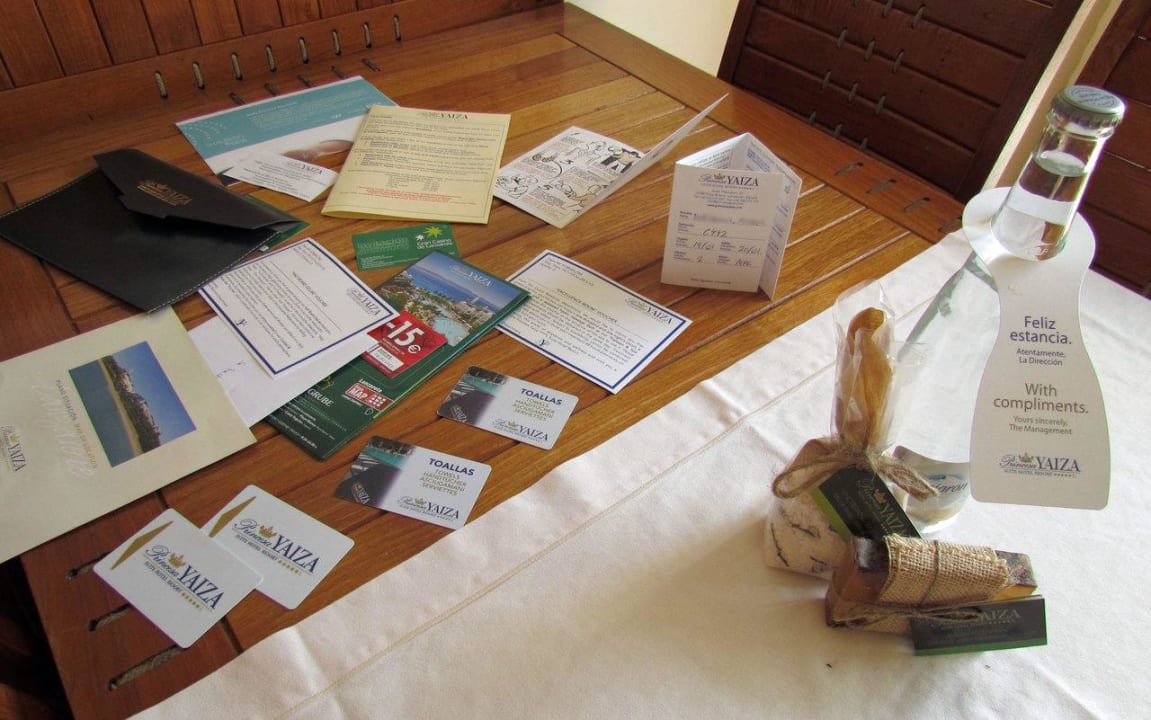 Welcome pack Princesa Yaiza Suite Hotel Resort