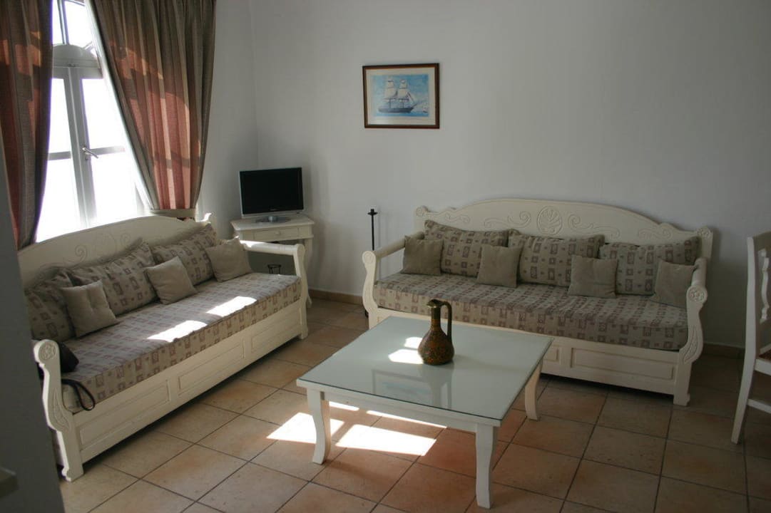 Wohnzimmer - Sitzecke Hotel Agali Houses