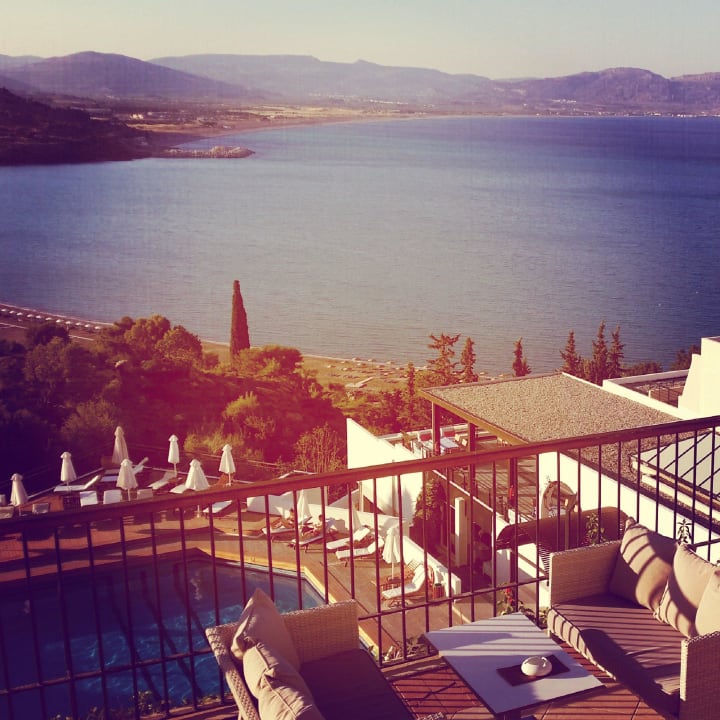 Ausblick Bar/Rezeption Lindos Mare, Seaside Hotel