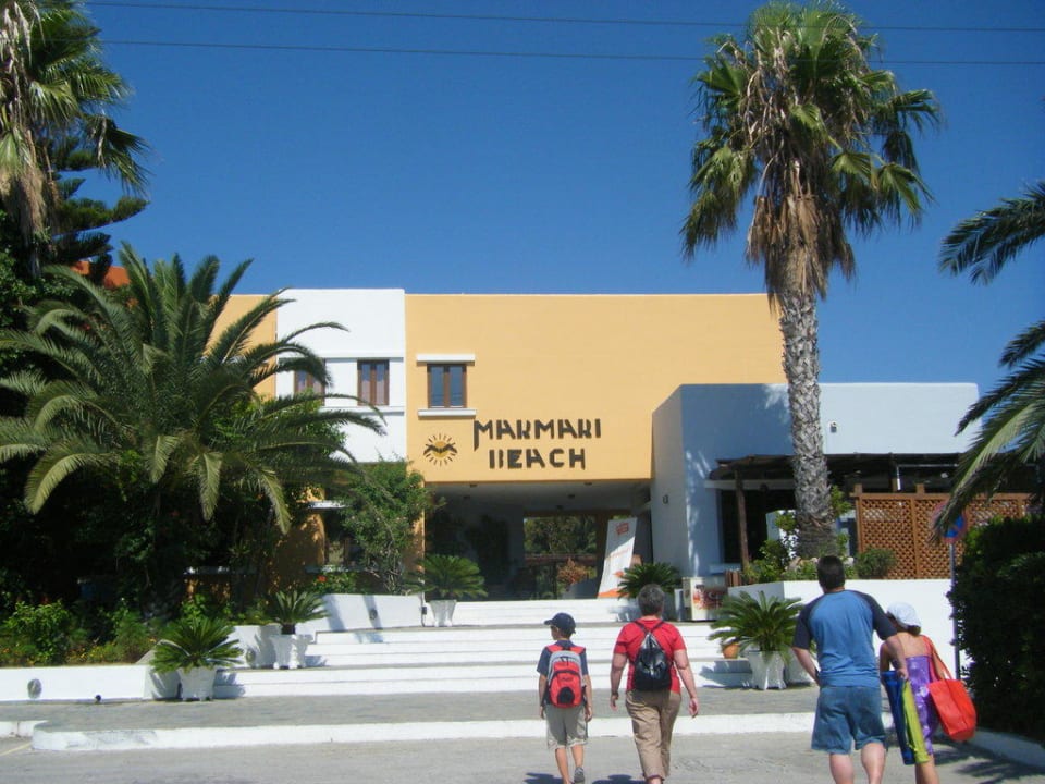 Blick vom Restaurant Atlantica Marmari Beach