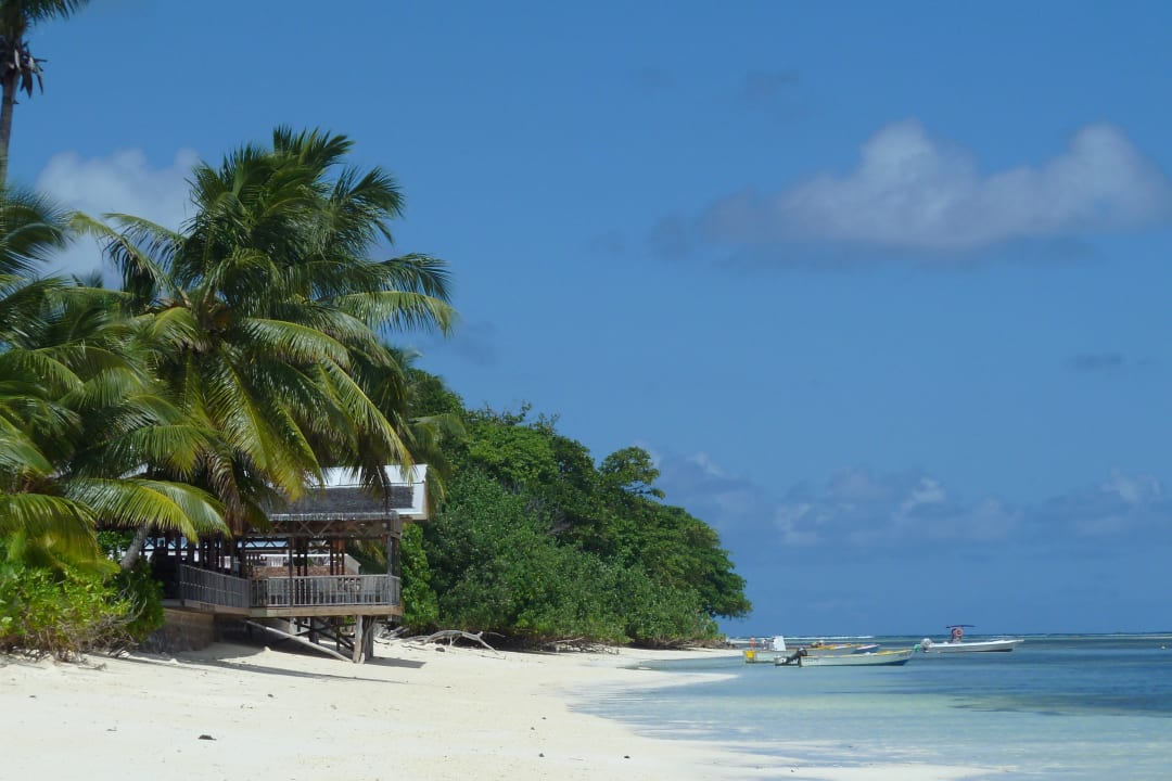 Aussenansicht Buffetrestaurant La Digue Island Lodge