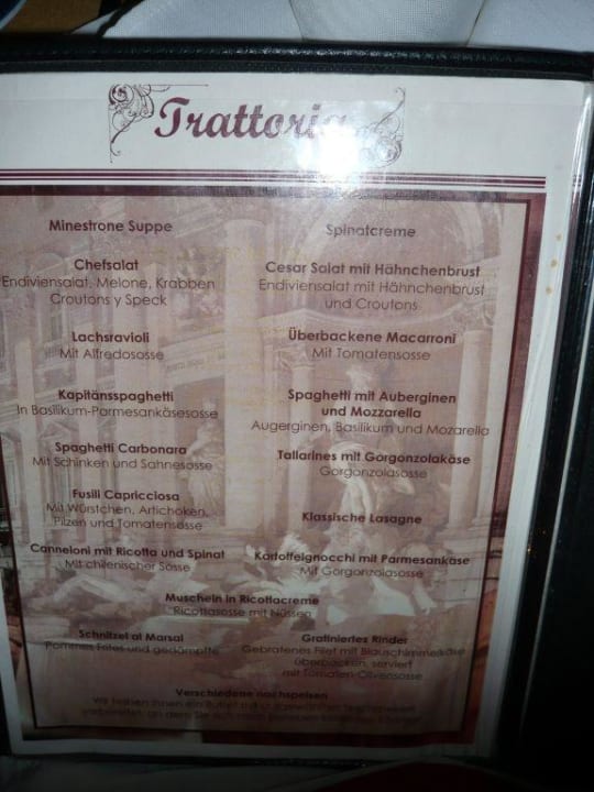 Speisekarte VIK Hotel Cayena Beach Club