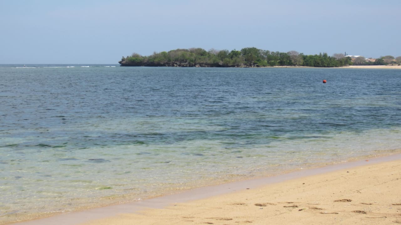 Strand bei "Flut". Viele Algen, wie man sieht The Laguna A Luxury Collection Resort & Spa