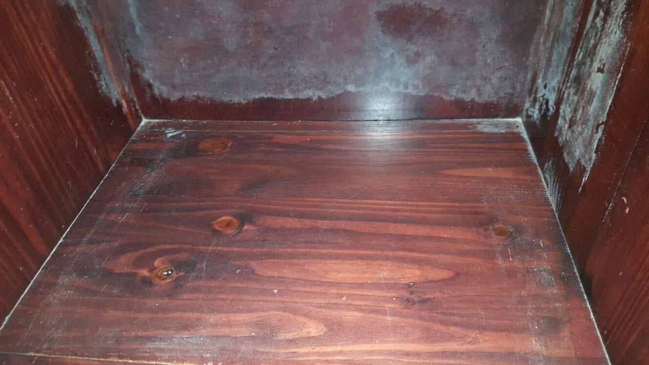 Schimmliger Schrank wo meine Schuhe standen Playabachata Hotel