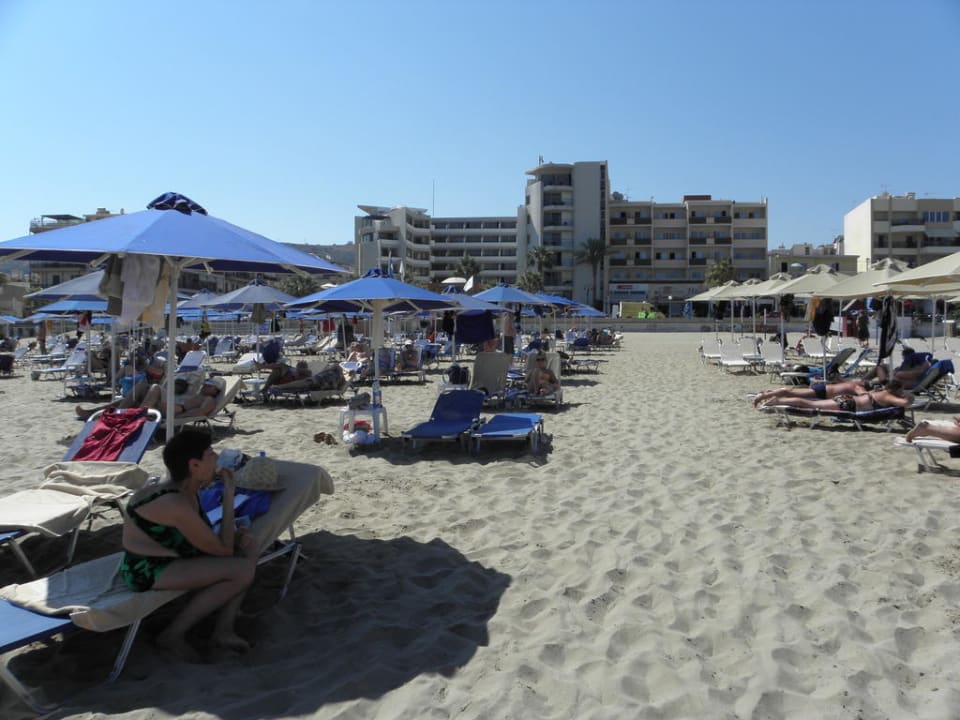 Blick vom Hotelstrand Aquila Porto Rethymnon Hotel