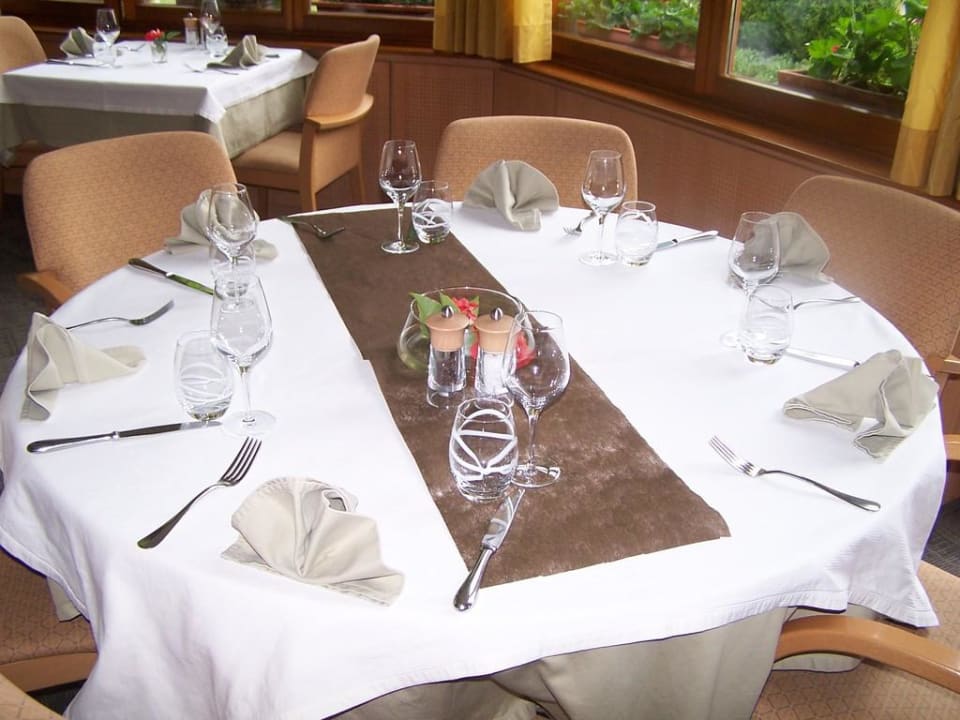 Tisch für das Abendessen Hotel Au Vieux Moulin