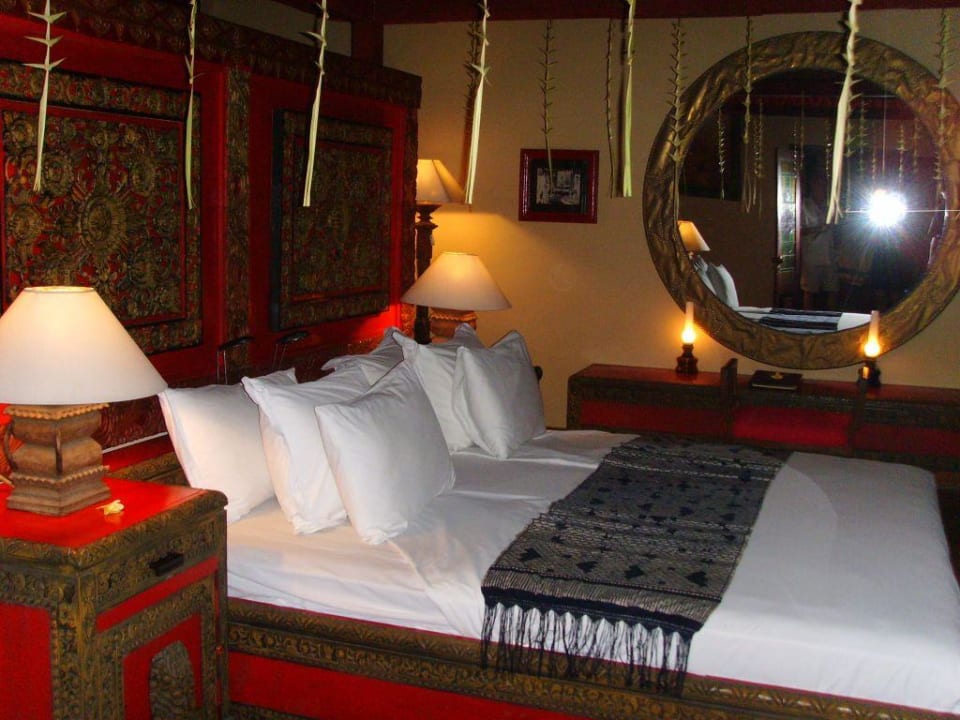 schlafzimmer in einer villa Hotel Tugu Bali