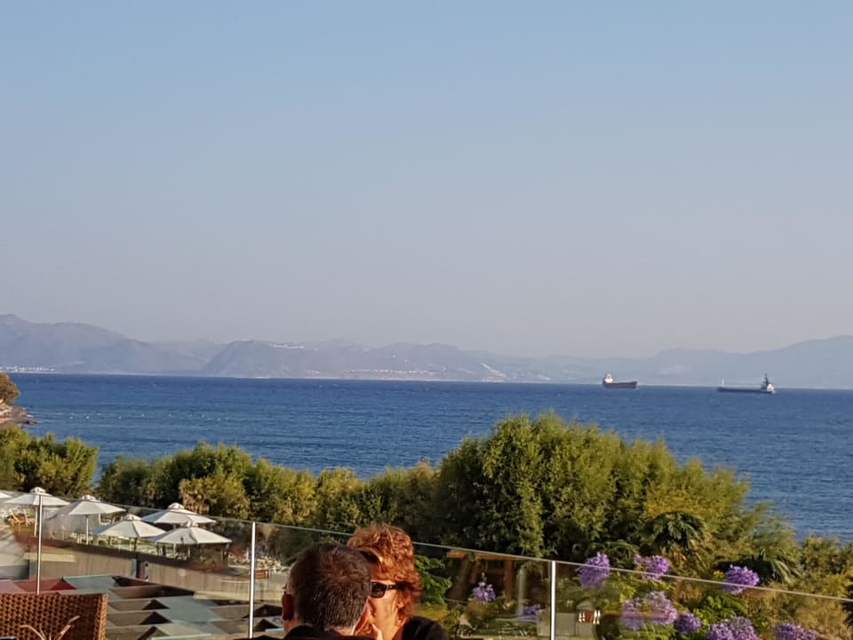 Ausblick beim Abendessen Richtung Bodrum TUI BLUE Oceanis Beach and Spa Resort