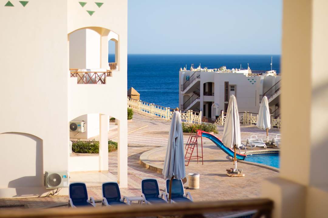 Ausblick Sharks Bay Resort Aqua Park & Diving Center