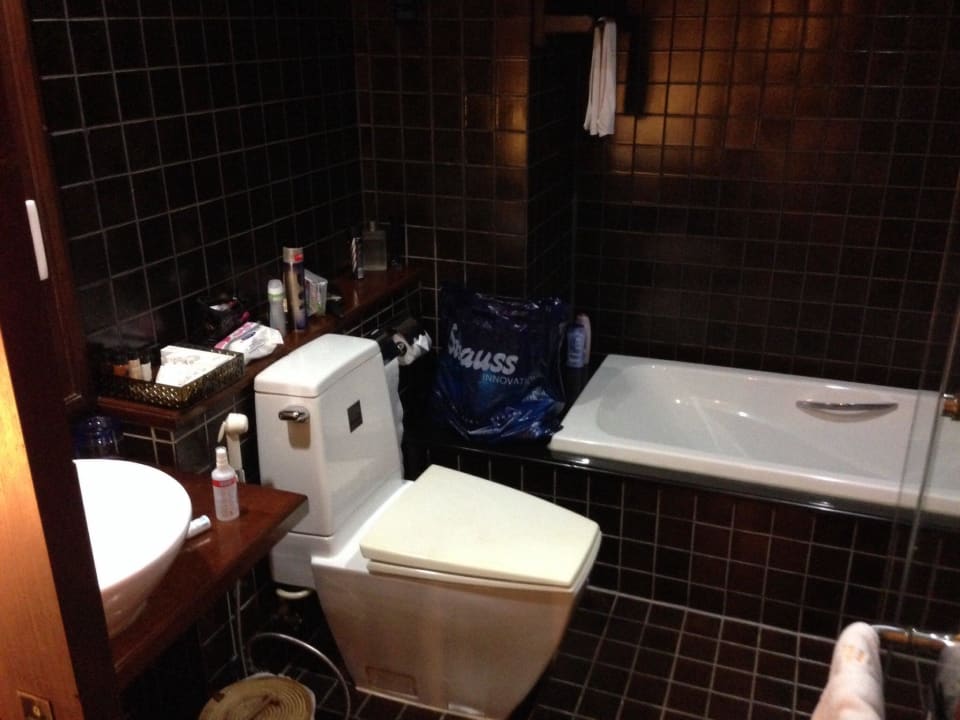 Badezimmer mit Wanne un Dusche Khaolak Laguna Resort