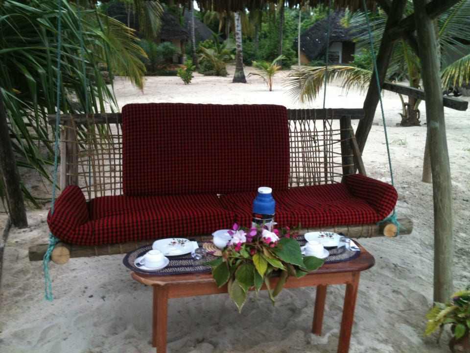 Lovely swing for Early morning tea Mike's Beach Cottages