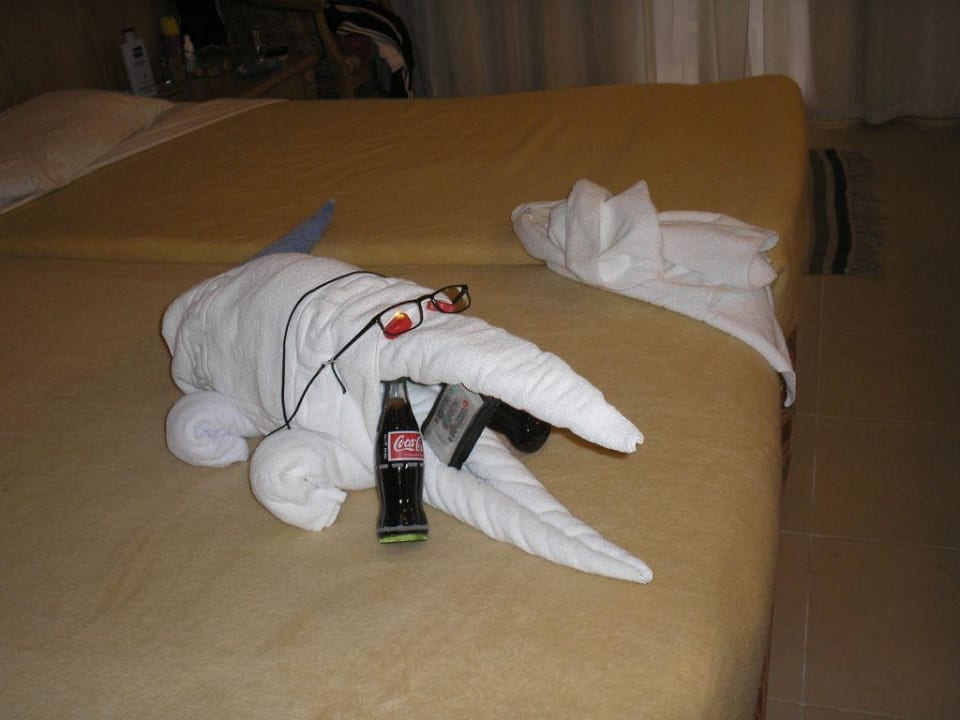 Handtuchmotiv von unserem Zimmerboy Beach Albatros Resort