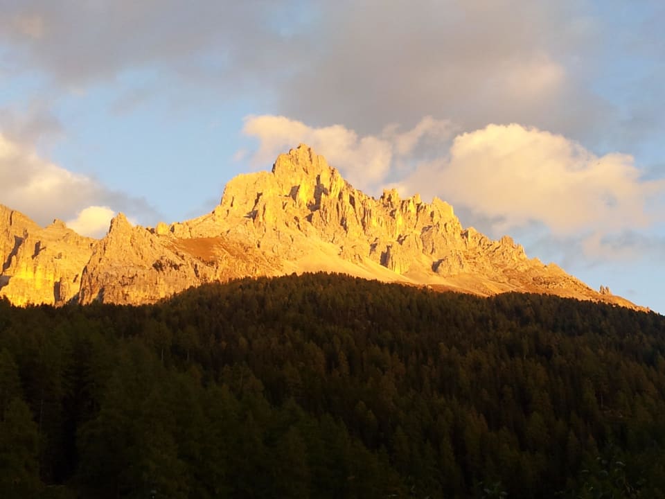 "Alpenglühen vom Balkon au..." Piccolo Hotel Obereggen (Nova Ponente