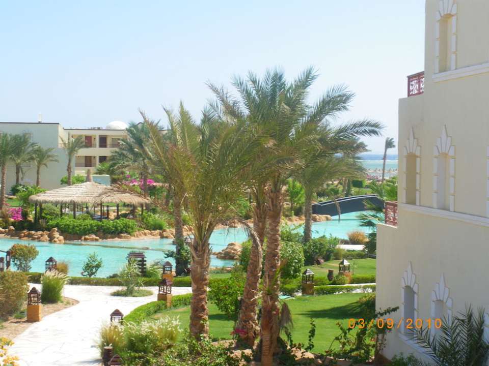 Blick vom Zimmer zum Meer Regency Plaza Aqua Park & Spa