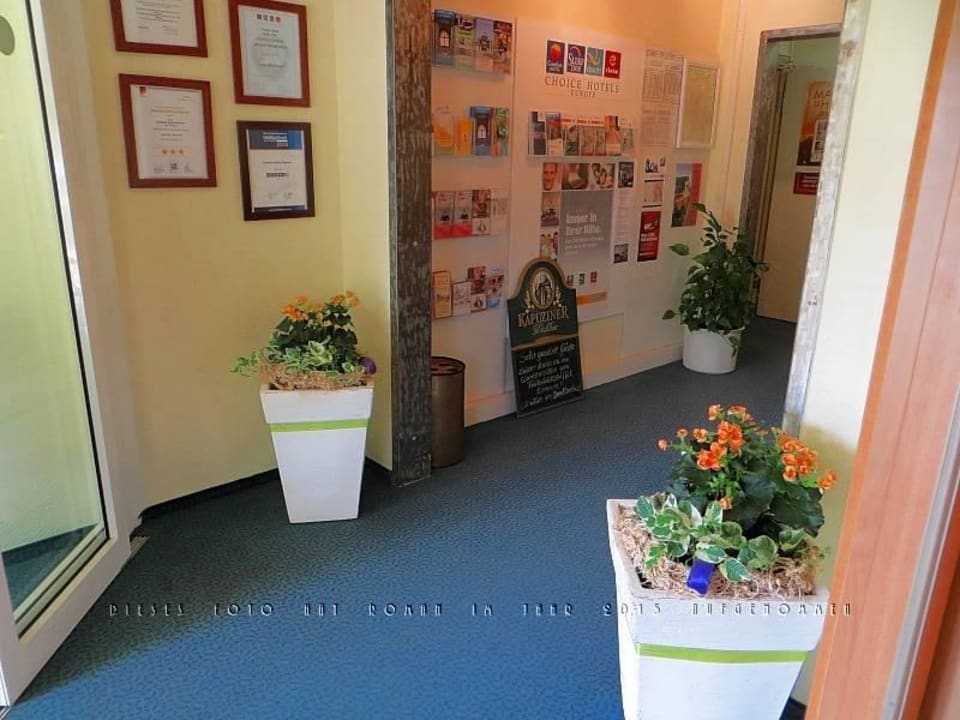 Eingangsbereich an der Rezeption Soibelmanns Hotel Weimar