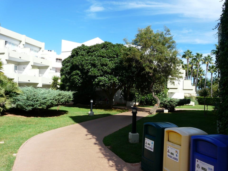 Hotelanlage zwischen den Appartments Hipotels Mediterraneo Club