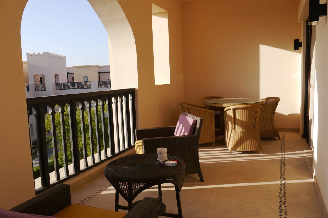 Großer Balkon mit viel Privatsphäre Salalah Rotana Resort