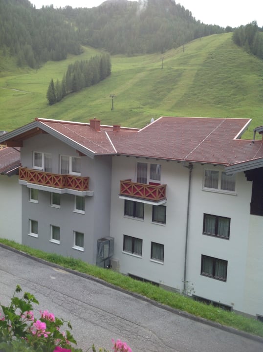 Vue du balcon de l'hôtel Hotel Alpenhof