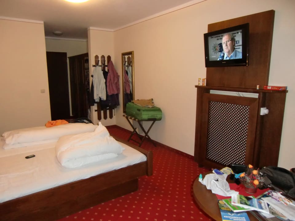 Blick ins Zimmer von der Terrasse aus Hotel Alpina Ros Demming