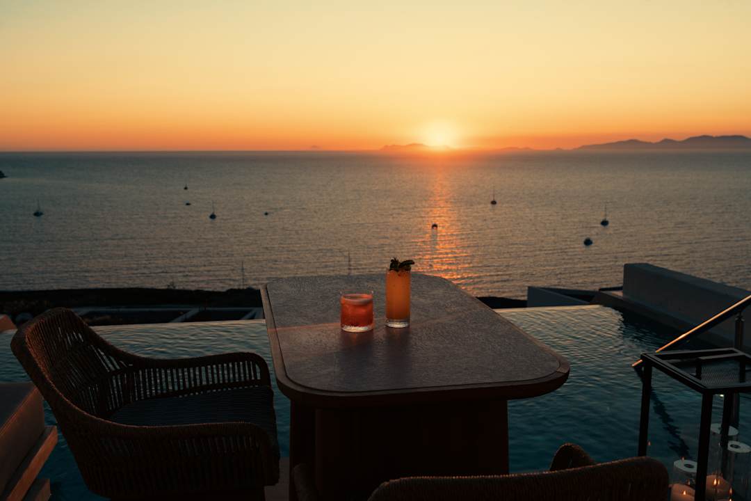 Ausblick Santo Mine Oia Suites