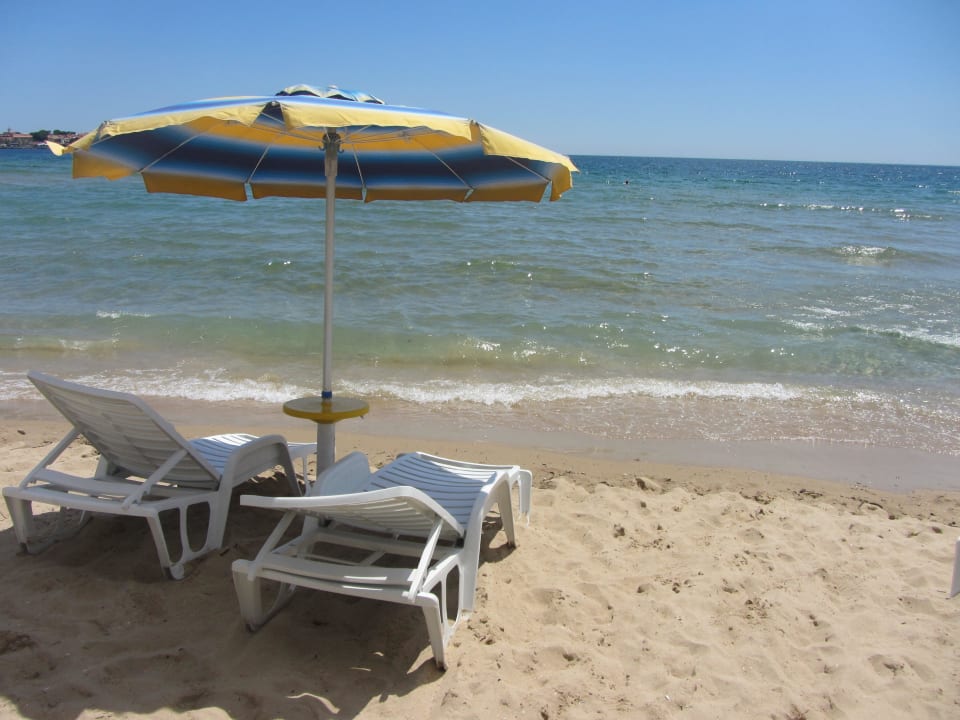 Aussicht aufs Meer Hotel Bilyana Beach