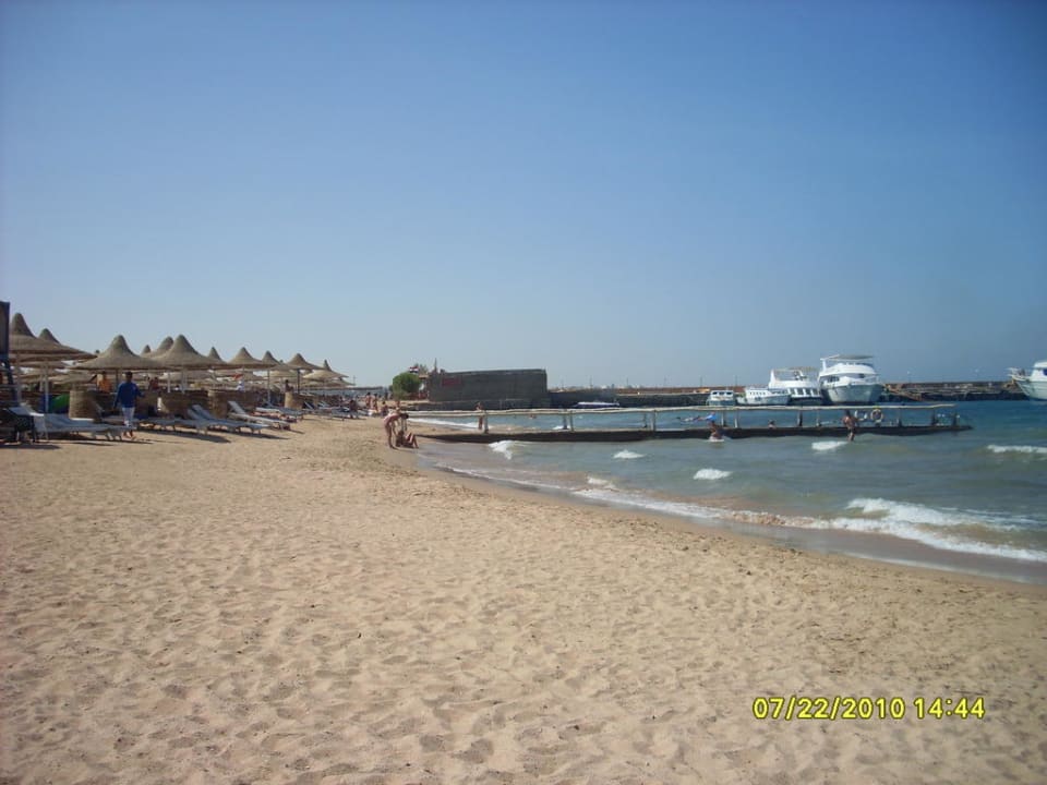 Strandabschnitt bei Flut Ali Baba Palace Hotel