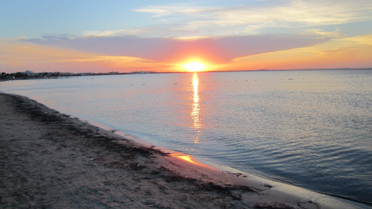 Sonnenuntergang über Sousse Hotel Rosa Beach