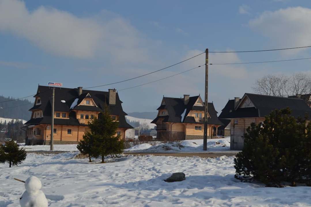 Widok z ośrodka Pension Domki Góralskie i Osrodek Halina