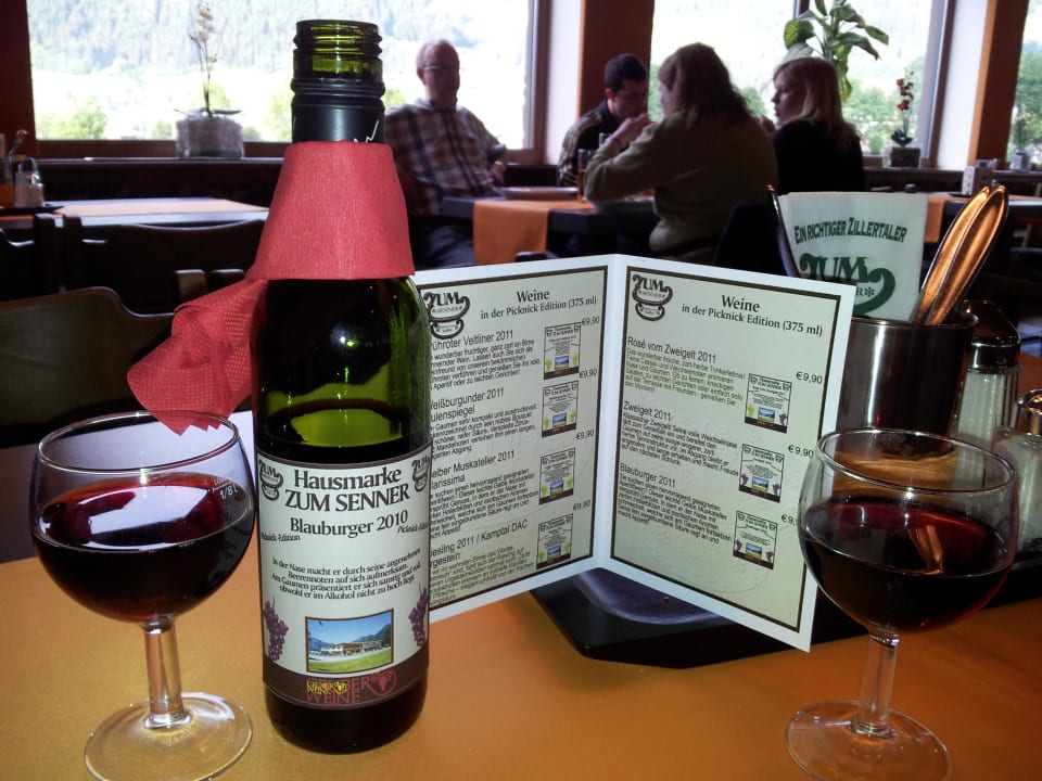 Übersicht der Weinkarte Hotel Zum Senner Zillertal - Adults only