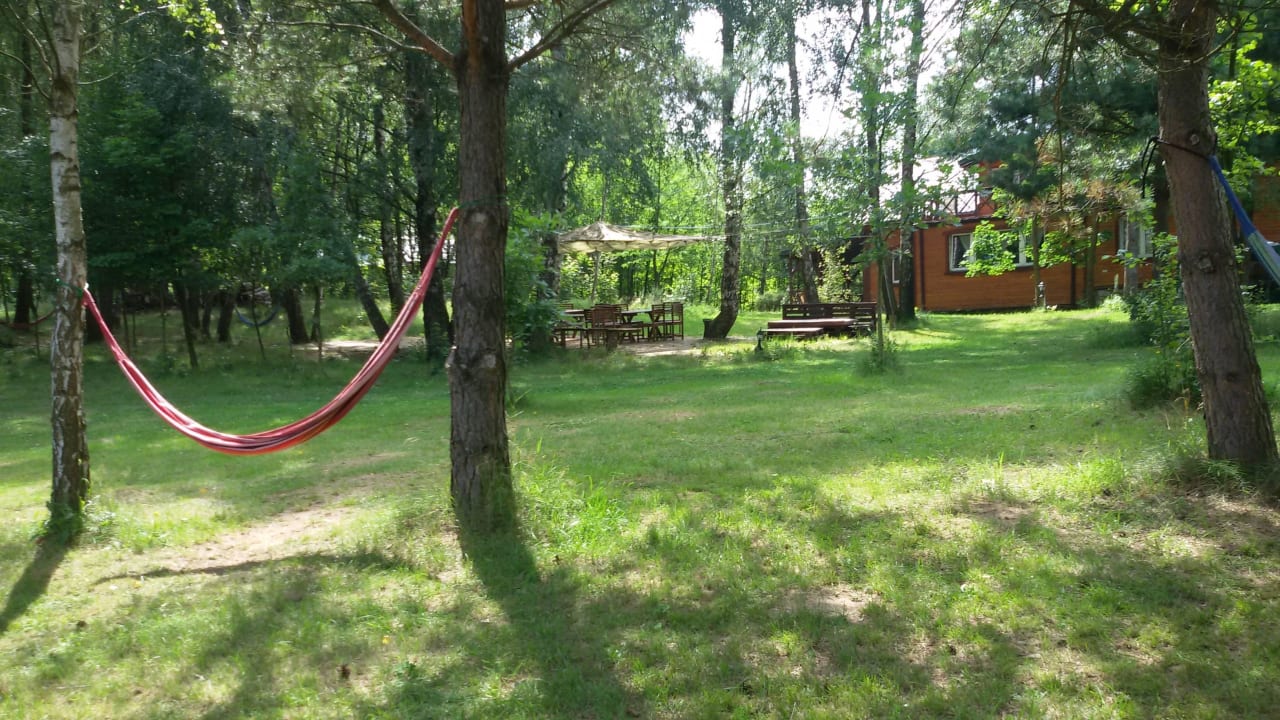 Relaks w hamaku Pension Hosteria na Mazurach