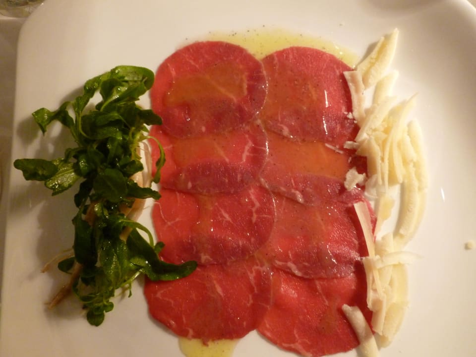 Vorspeise - Carpaccio Hotel Alpenheim Charming & Spa