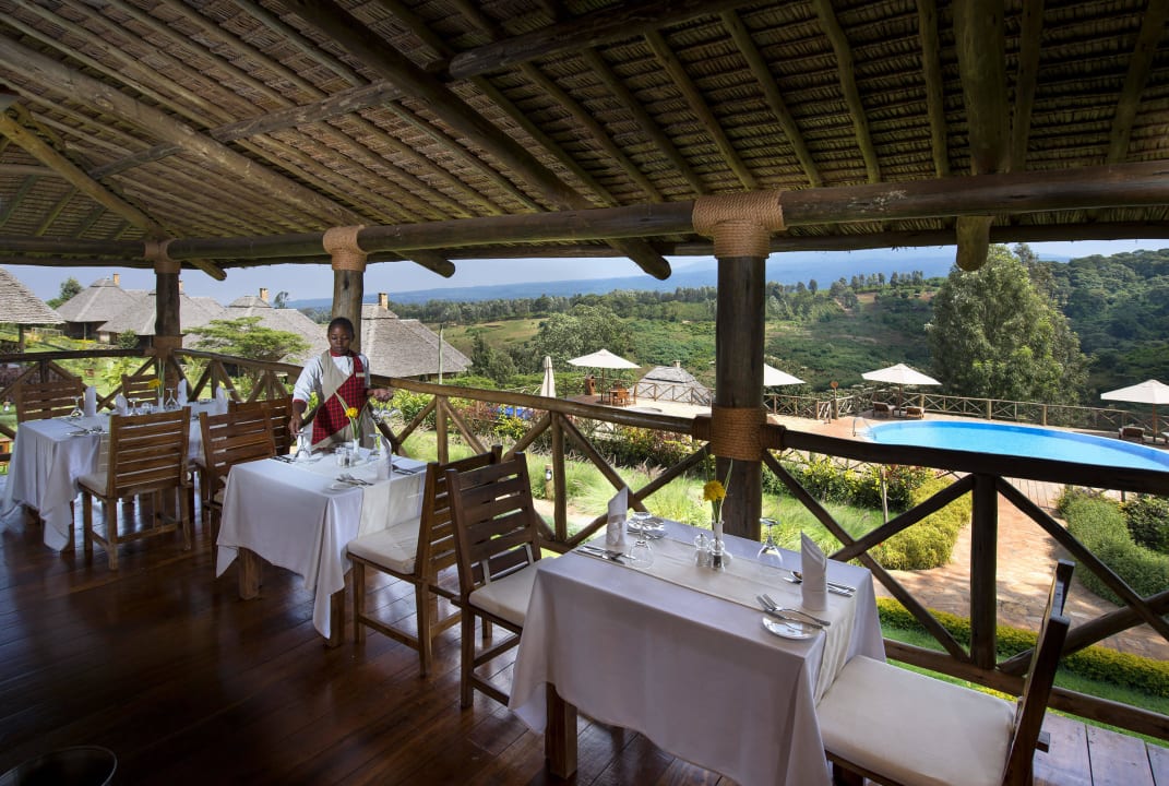 Restaurant terrace Neptune Ngorongoro Luxury  Lodge